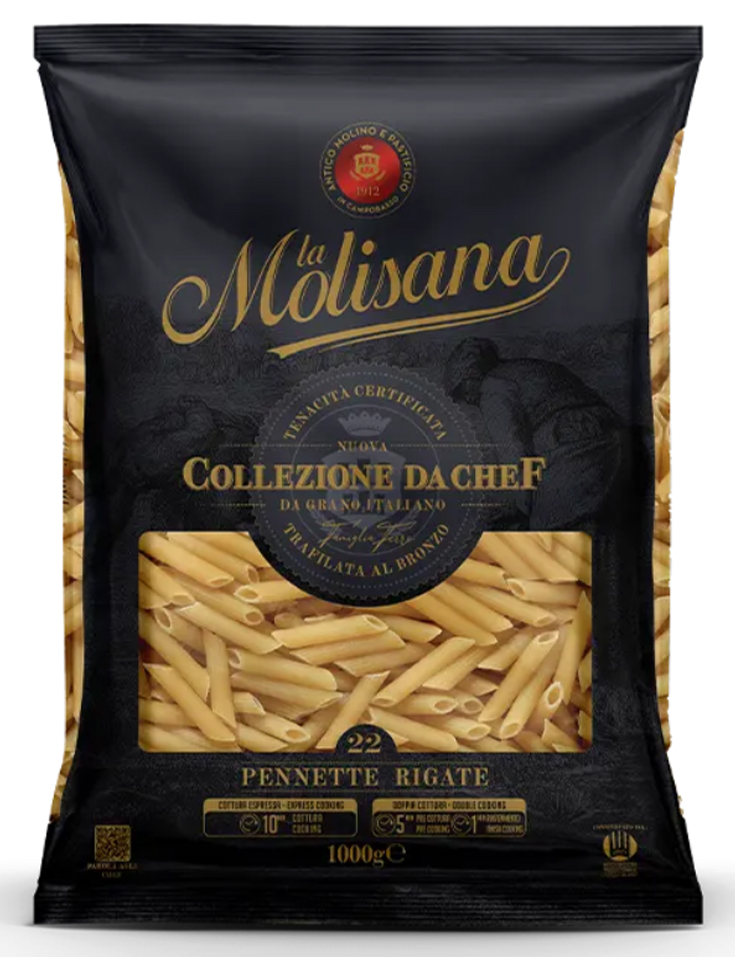 PENNETTE RIGATE N°22 1KG BRONZE COLLEZIONE CHEF