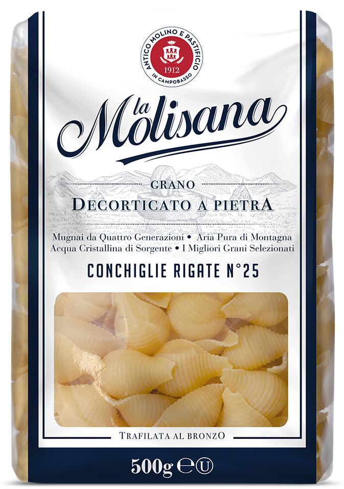 CONCHIGLIE RIGATE 500G N°25 BRONZE (EX ABISSINE)