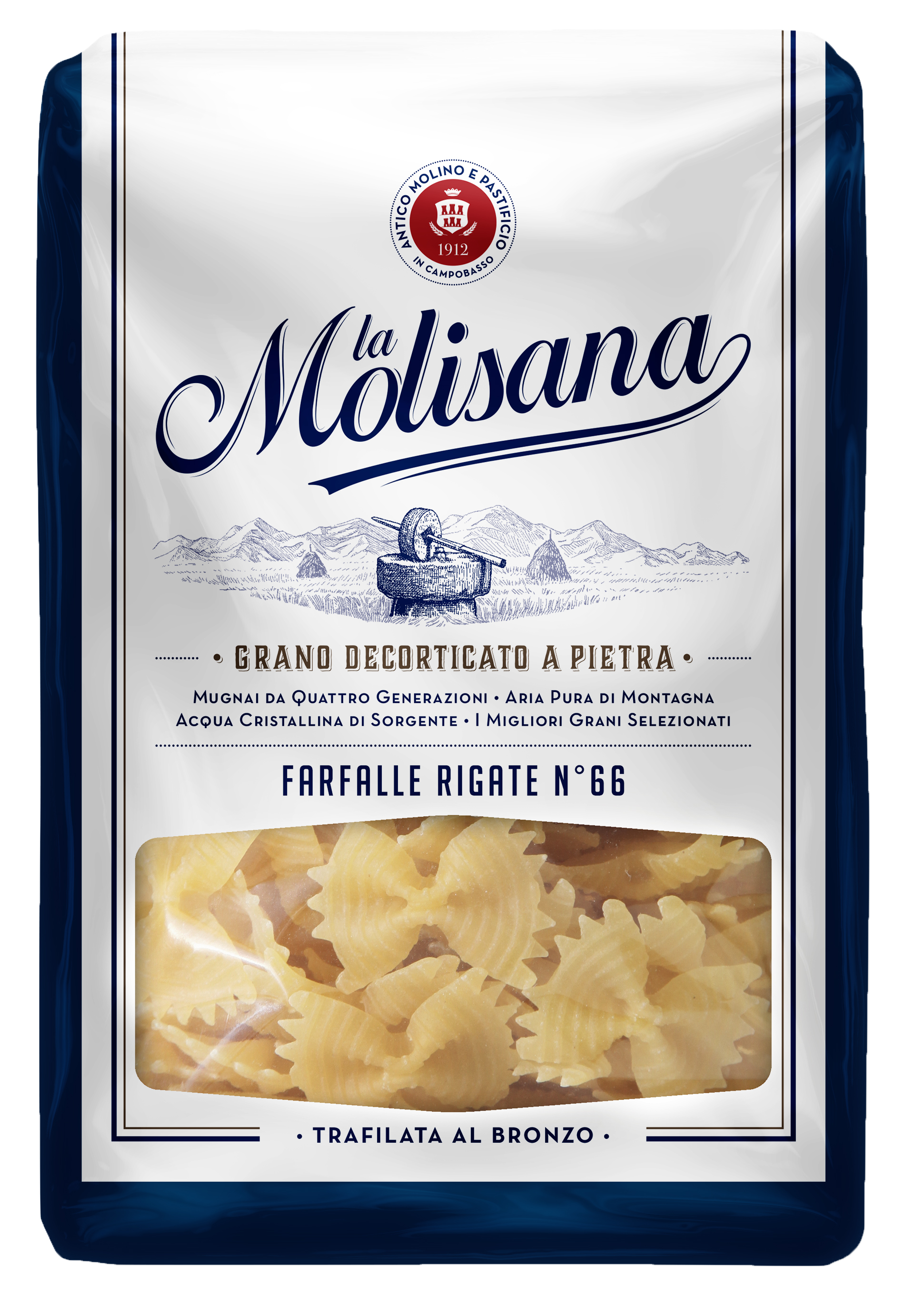 FARFALLE 500G N° 66 BRONZO RIGATE