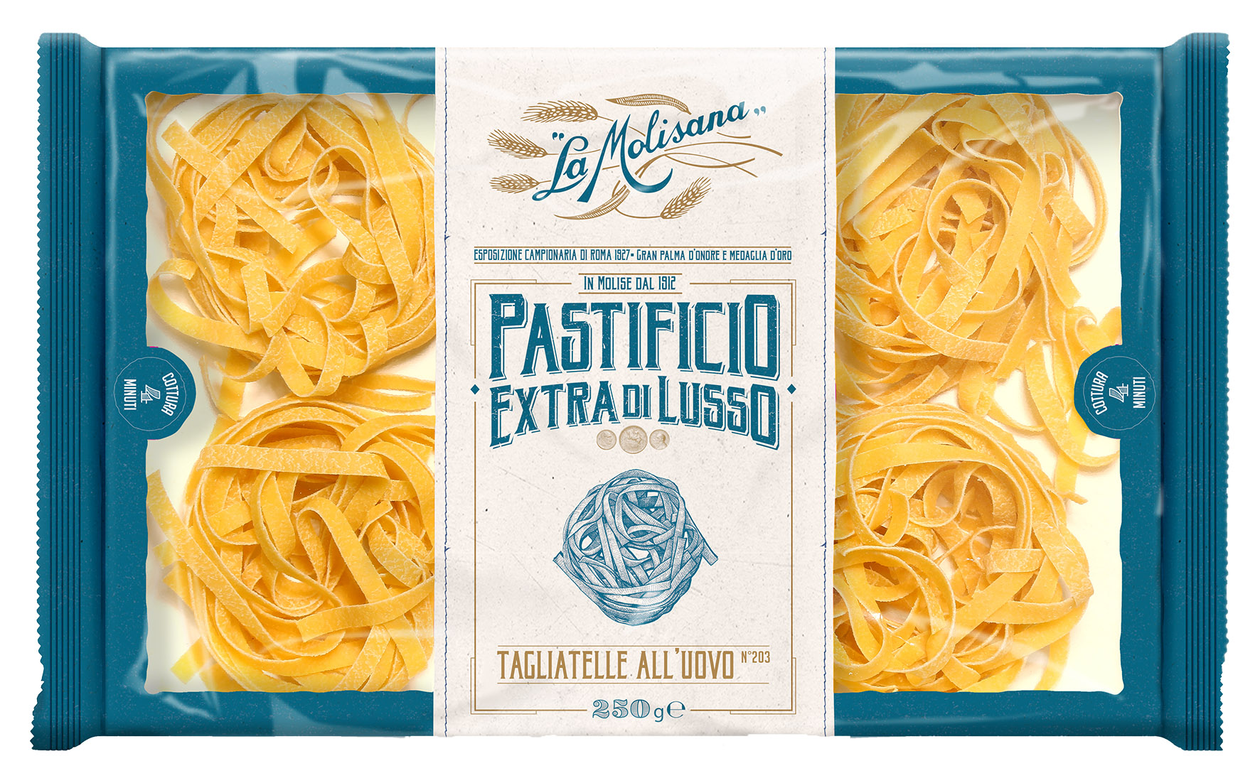 TAGLIATELLE AUX OEUFS 250G N° 203 EDL