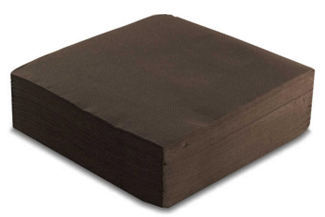 SERVIETTE 40X40 2PLIS CACAO 50PC