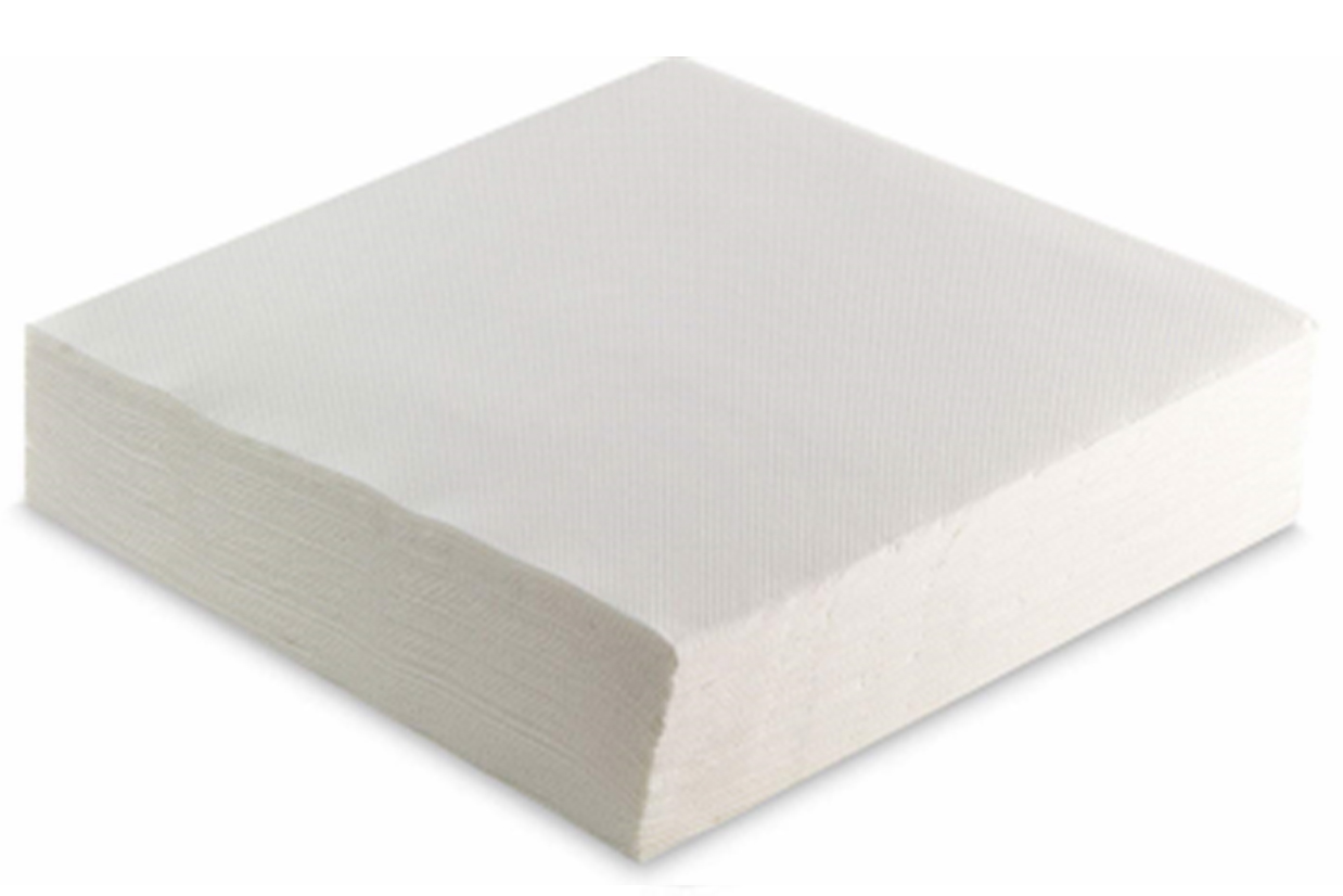 SERVIETTES BLANCHES 2 PLIS 40X40 - 50PC