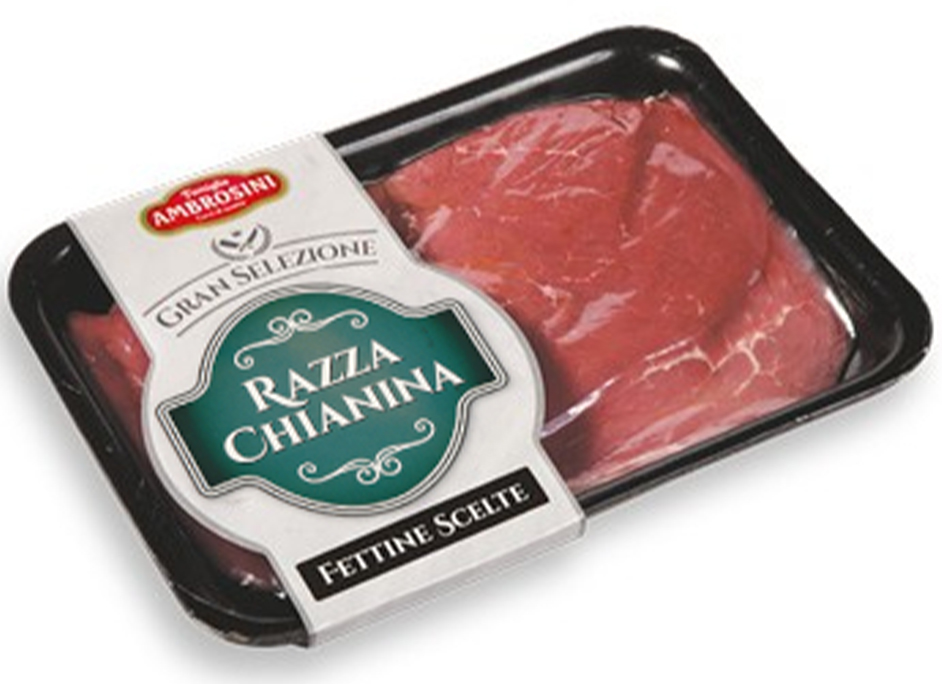 FETTINE DI COSCIA BOVINO ADULTO DI CHIANINA SKIN