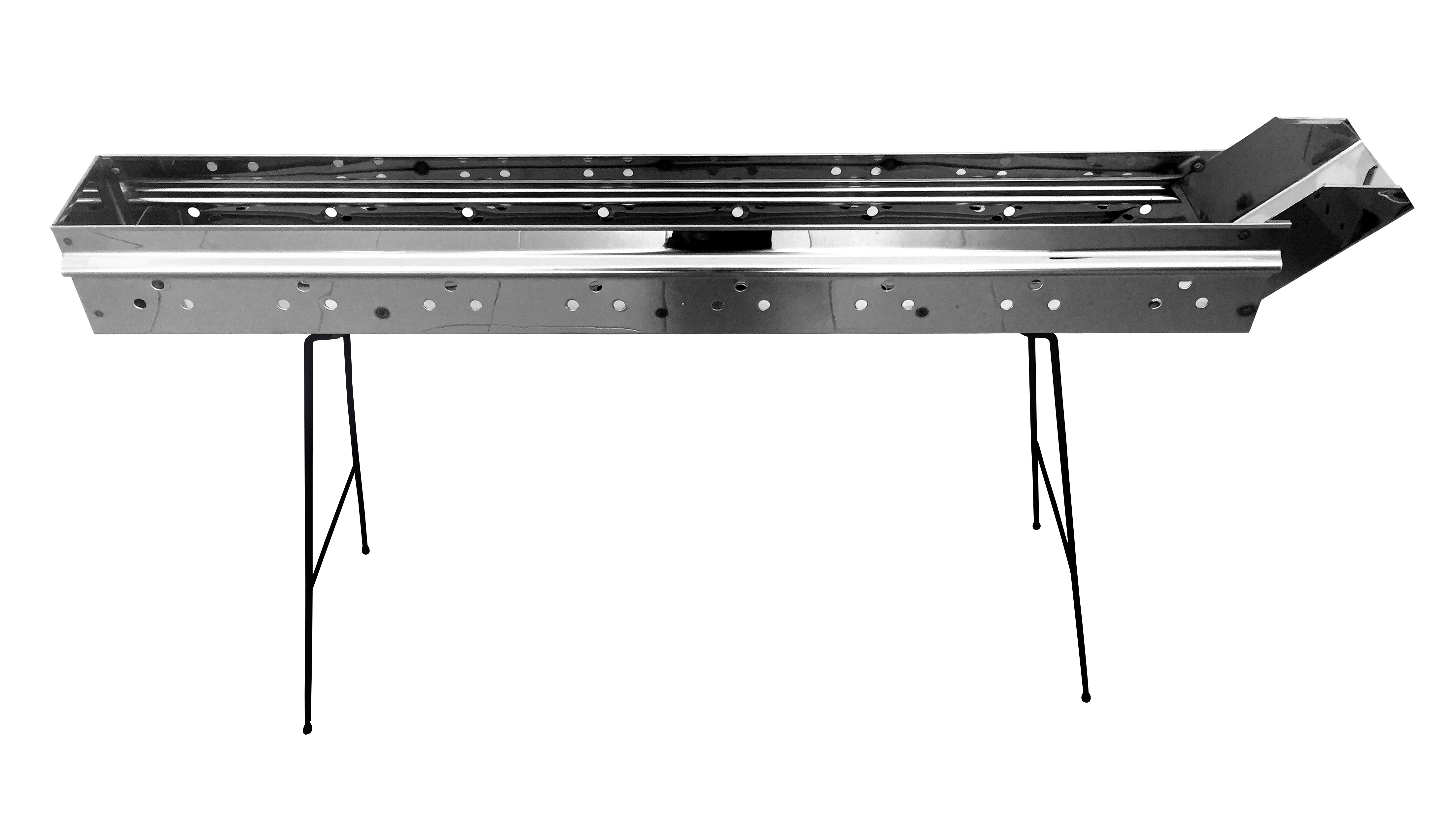 BARBECUE CHARBON C80 INOX (11X80X80) SANS GRILLE