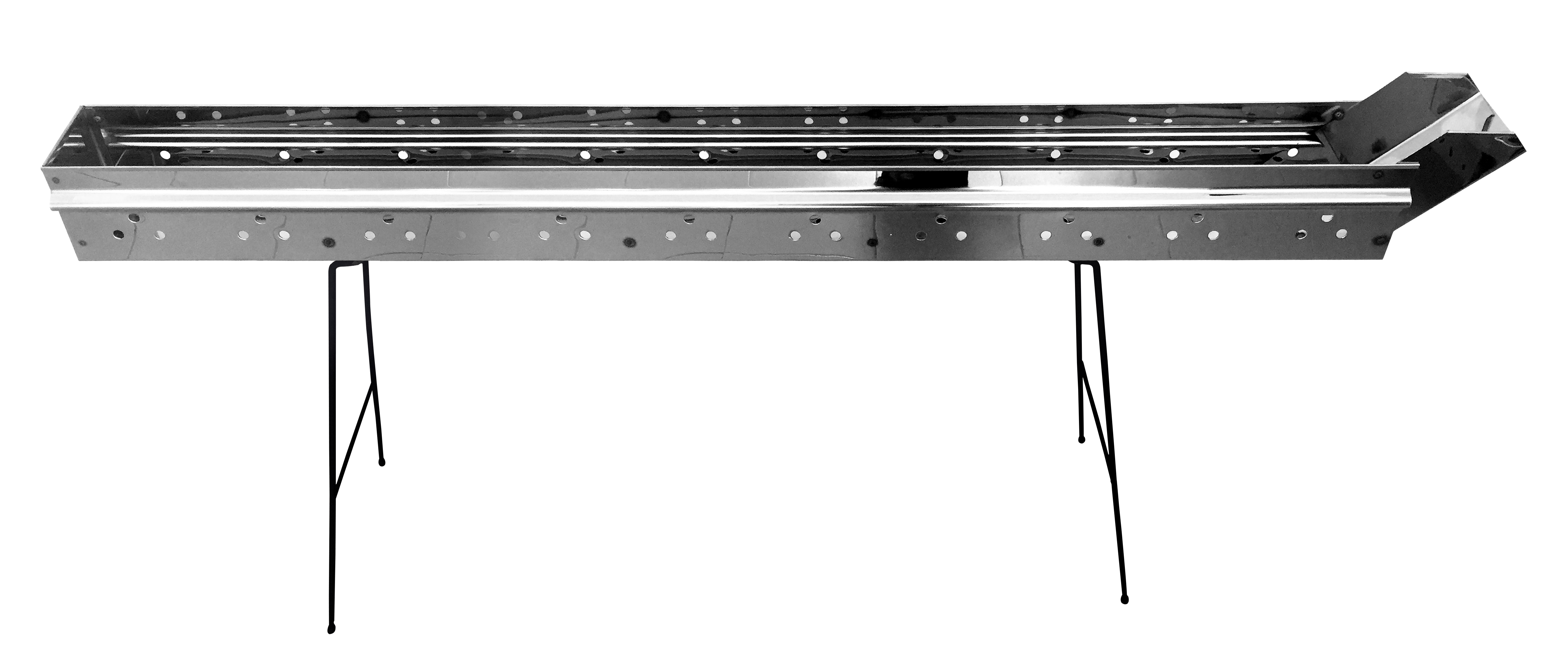BARBECUE CHARBON C110 INOX (11X110X80) SANS GRILLE