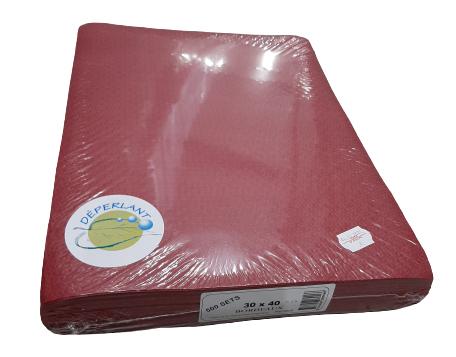 SET DE TABLE BORDEAUX 30 X 40 500 PCES***