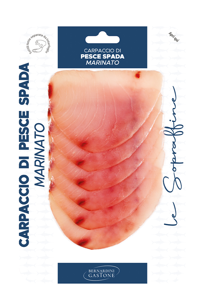 PESCE SPADA AFFUMICATO PREAFFETTATO 100G