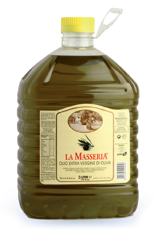 HUILE D'OLIVE BIDON 3L EXTRA VIERGE - PLASTIQUE