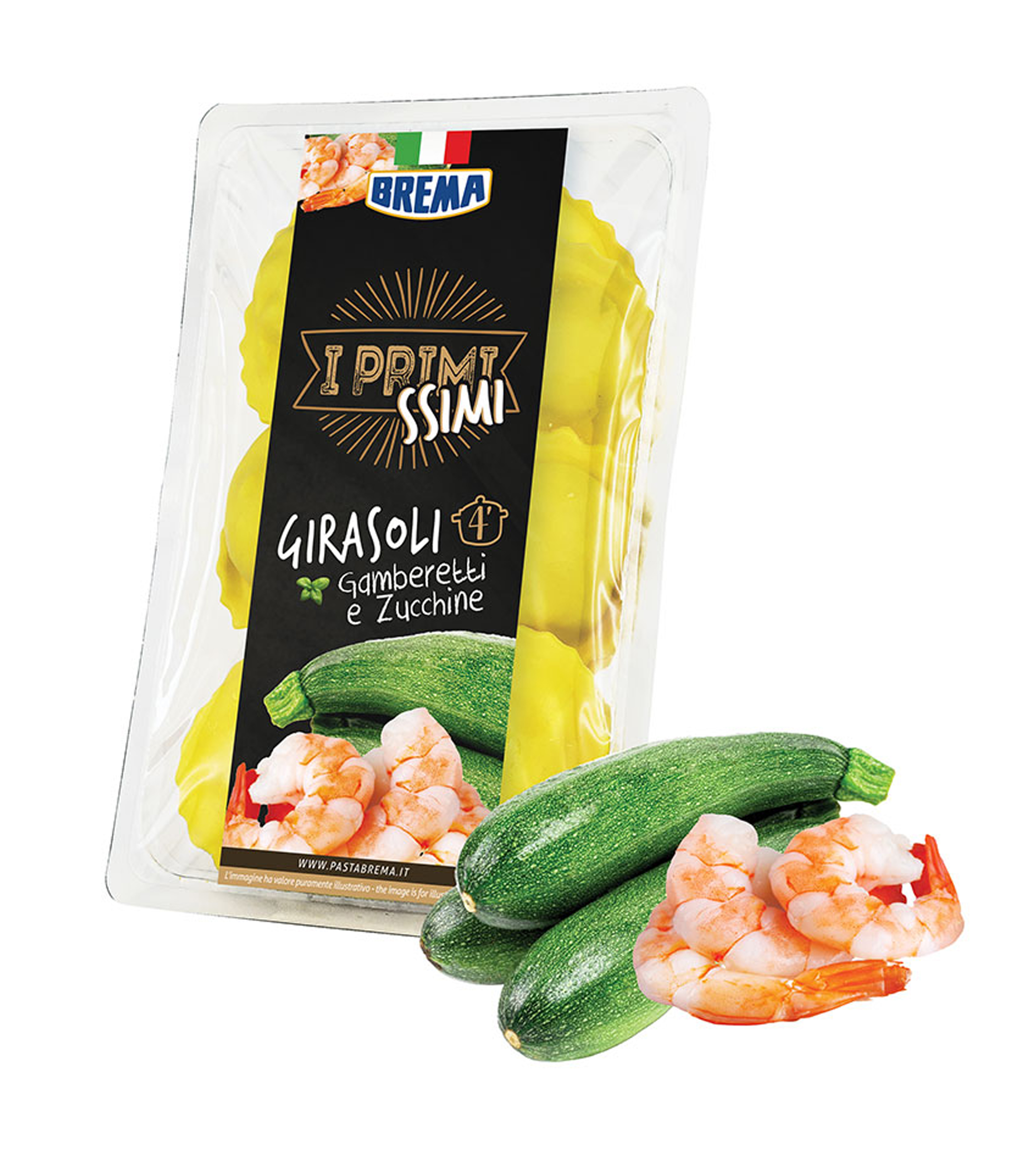 GIRASOLI CREVETTES COURGETTES 250G