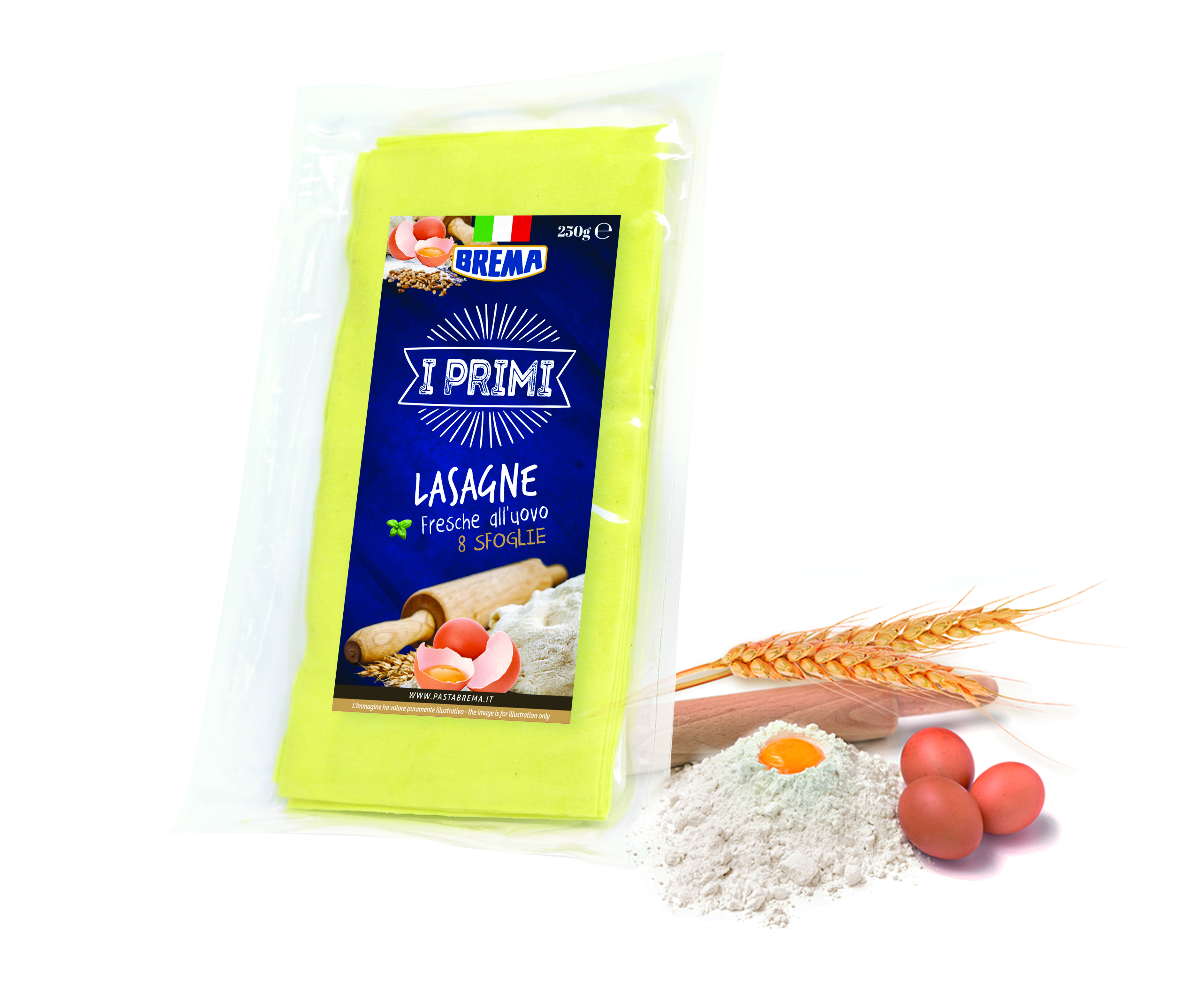 FEUILLES BREMA LASAGNE AUX OEUFS 250G (8PC)