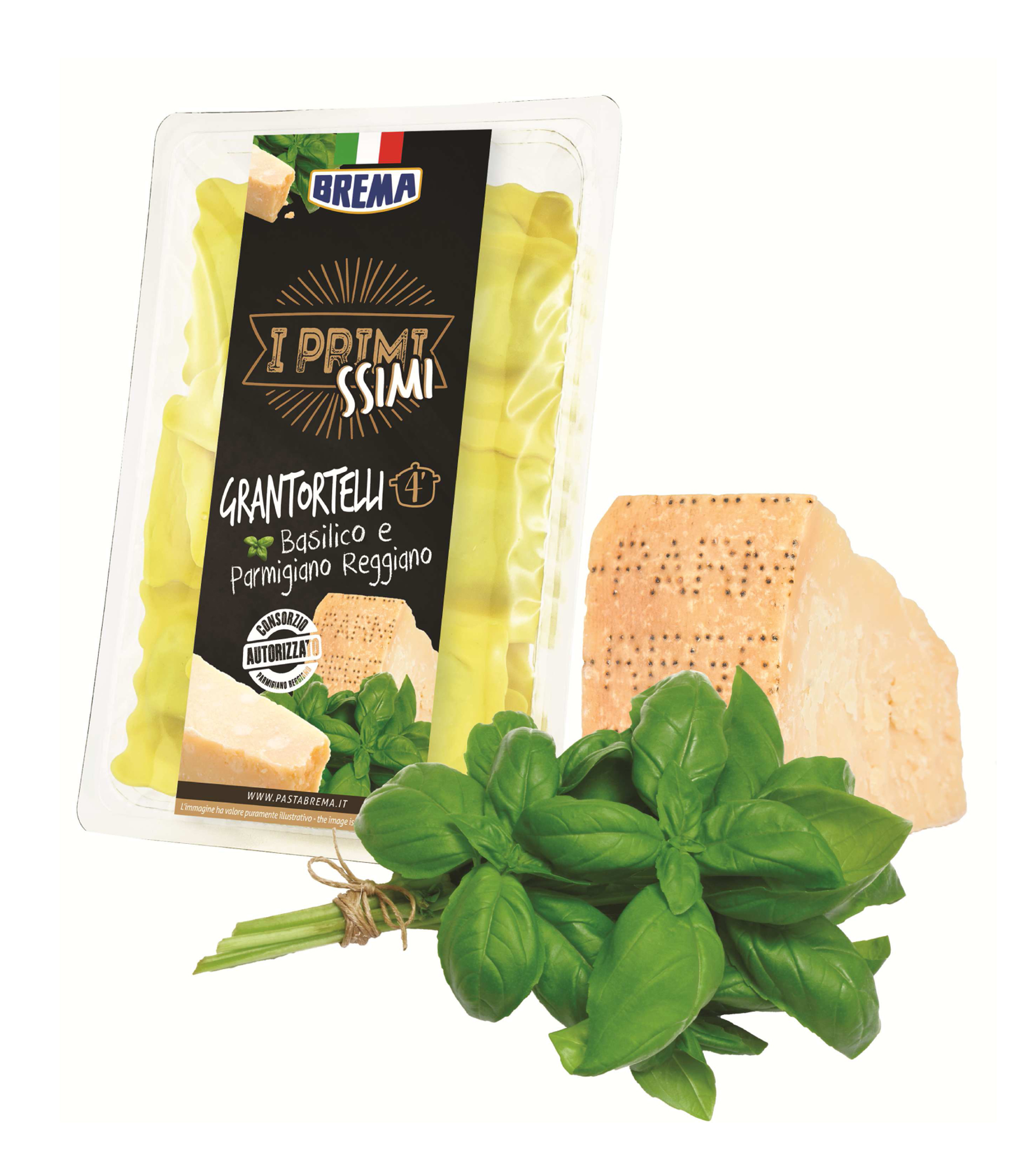 GRANTORTELLI BASILIC 250G PARM REGGIANO (22G/PC)