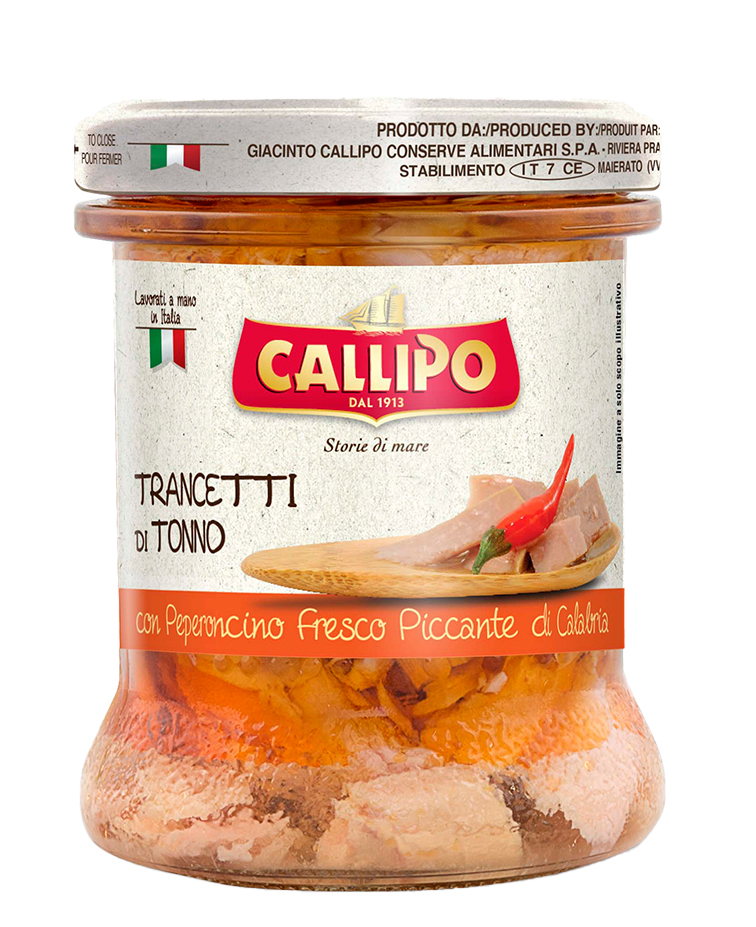 THON HUILE OLIVE CON PEPERONCINO 170G BOCAL
