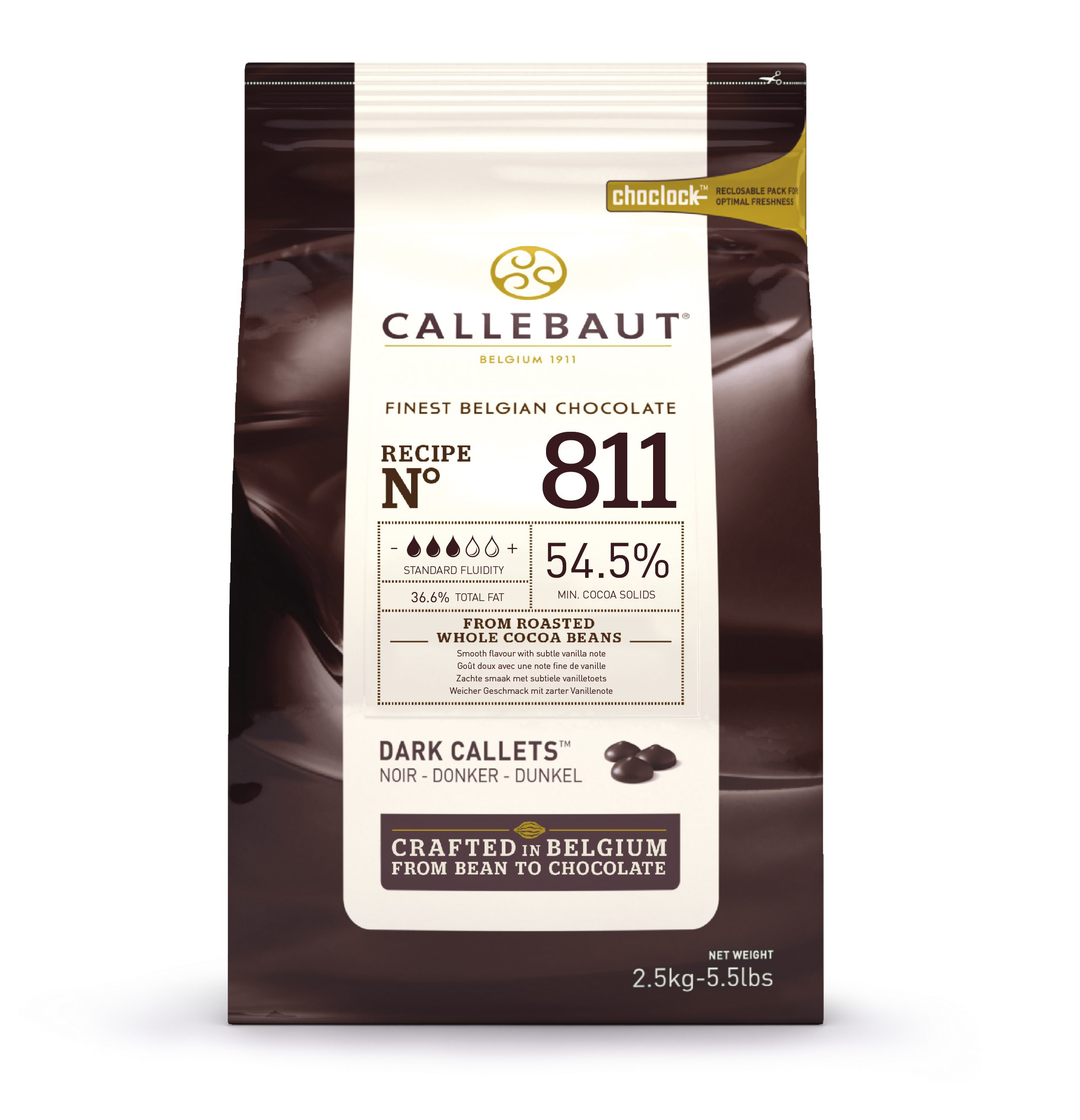 CHOCOLAT PASTILLE PUR C811 2.5 KG - 54.5% MG
