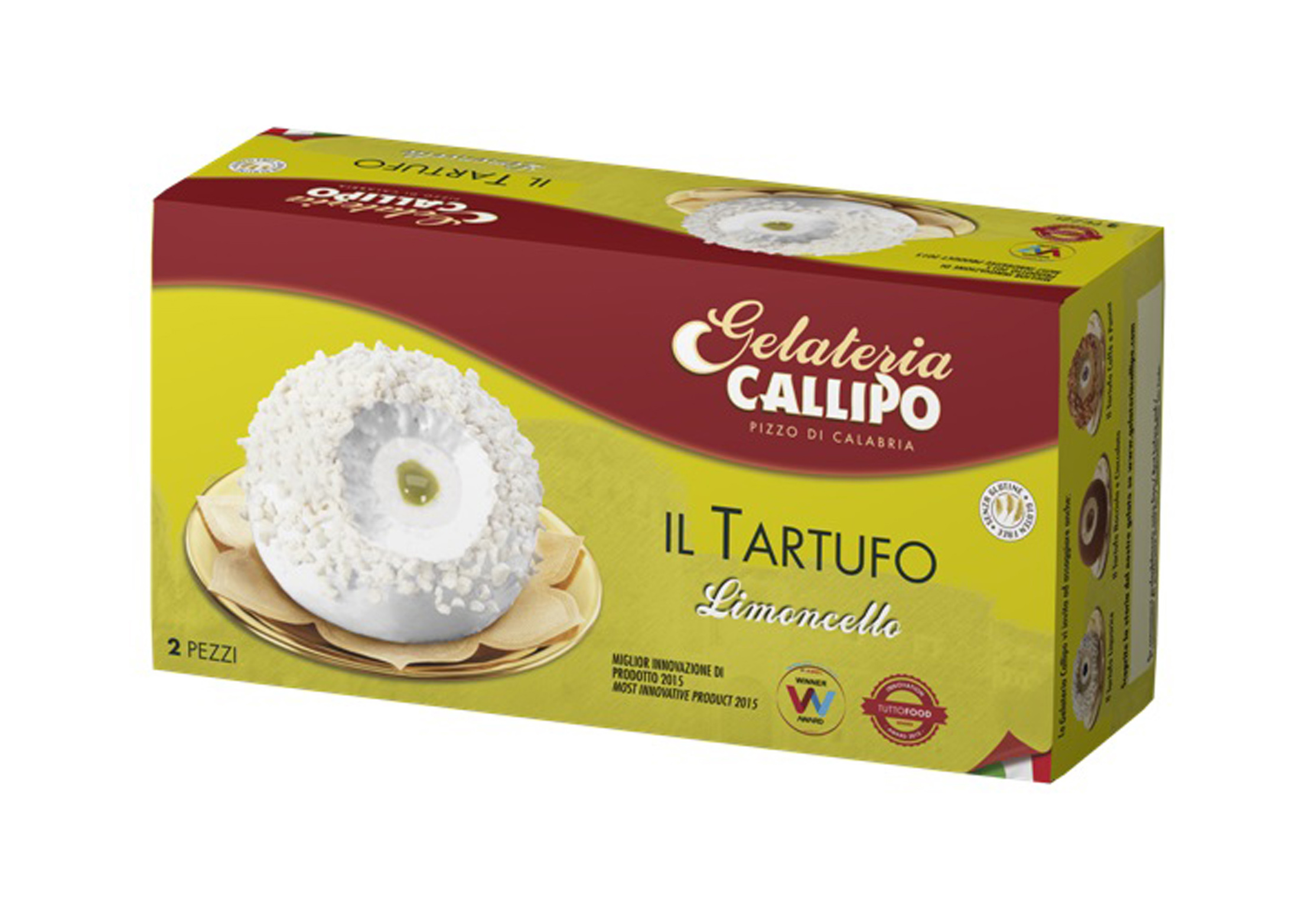 TARTUFO DI PIZZO  LIMONCELLO 110 GR X 2 (160MLX2)