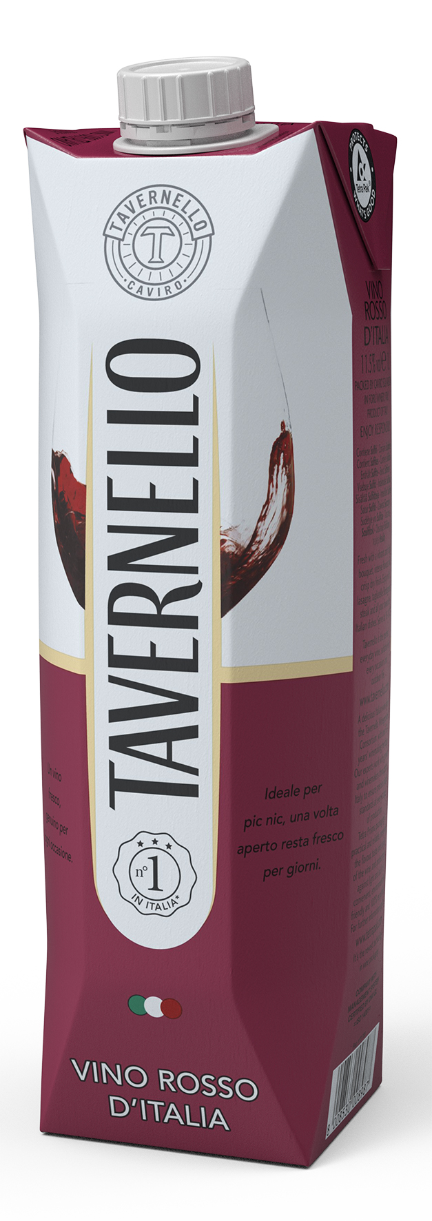 VIN DE TABLE ROUGE TETRA BRIK 1L - 11,5%