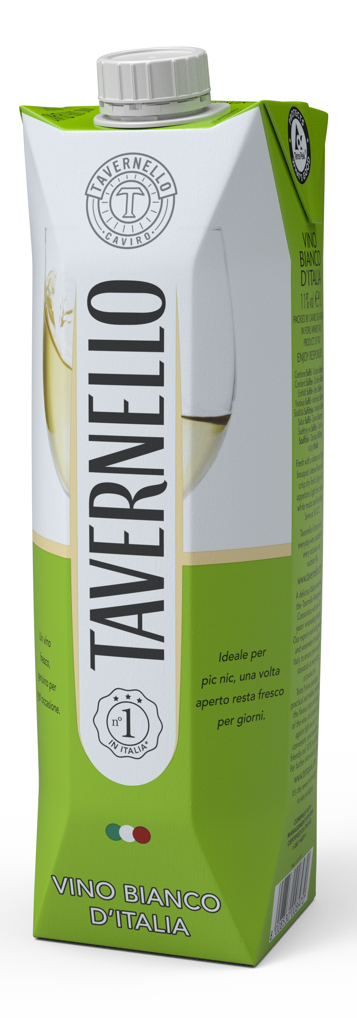 VIN DE TABLE BLANC TETRA BRIK 1L - 11%