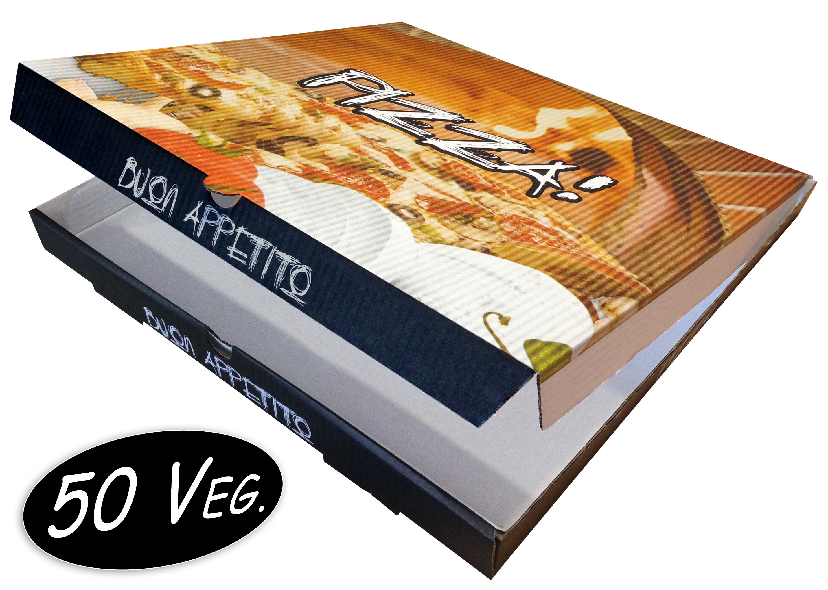 CARTONS PIZZA 50X50X4.5 NY (NOIR)