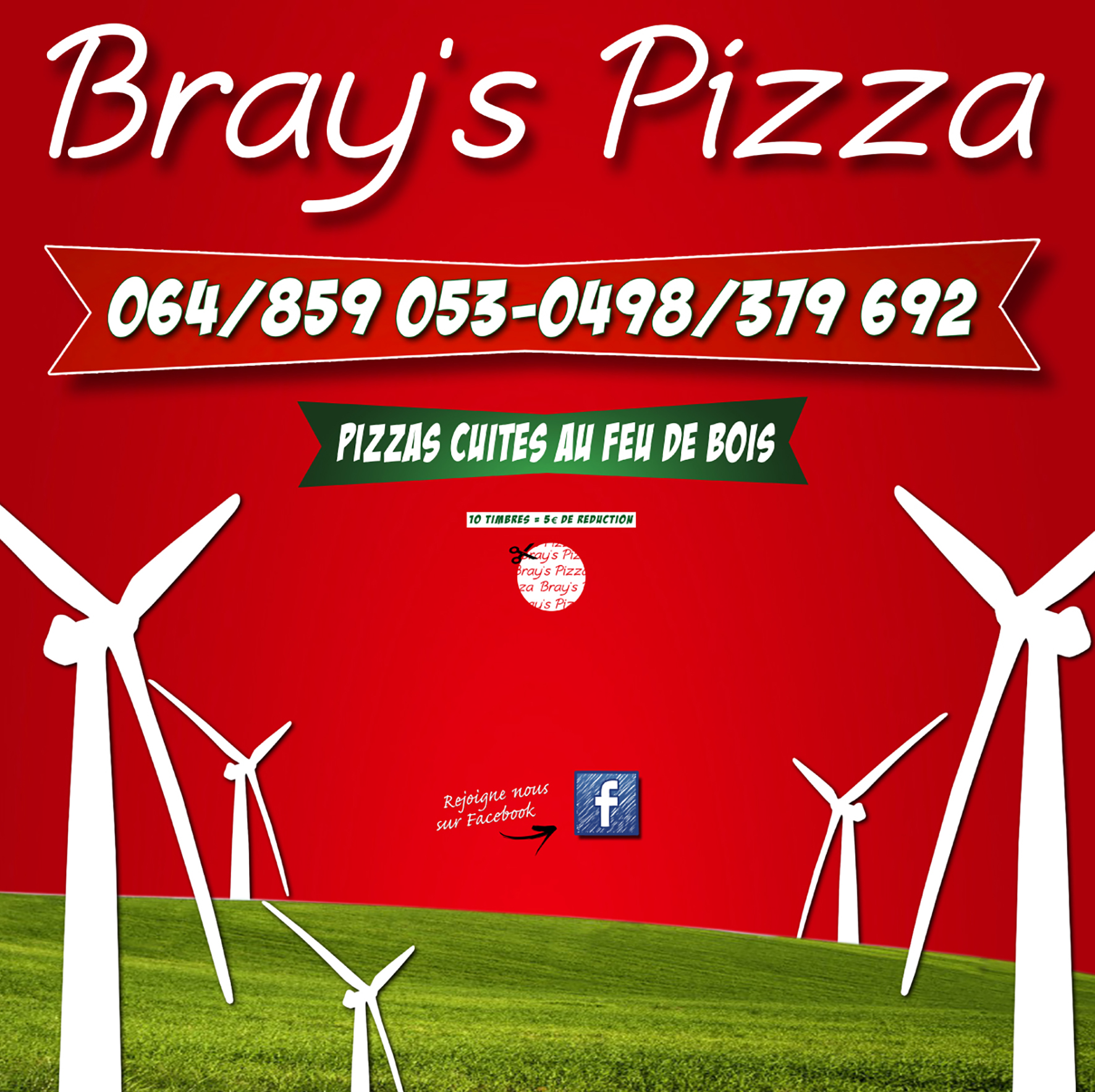 CARTONS PIZZA 33X33X4.5 NY LOGO BRAY'S PIZZA