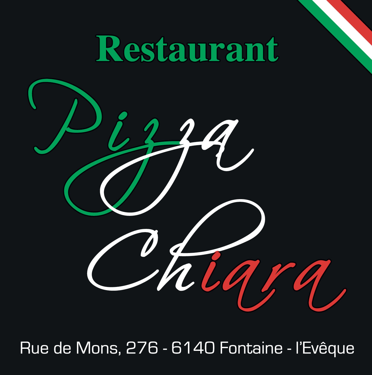 CARTON PIZZA CHIARA 33X33X4 FRANCIA-3COULEURS