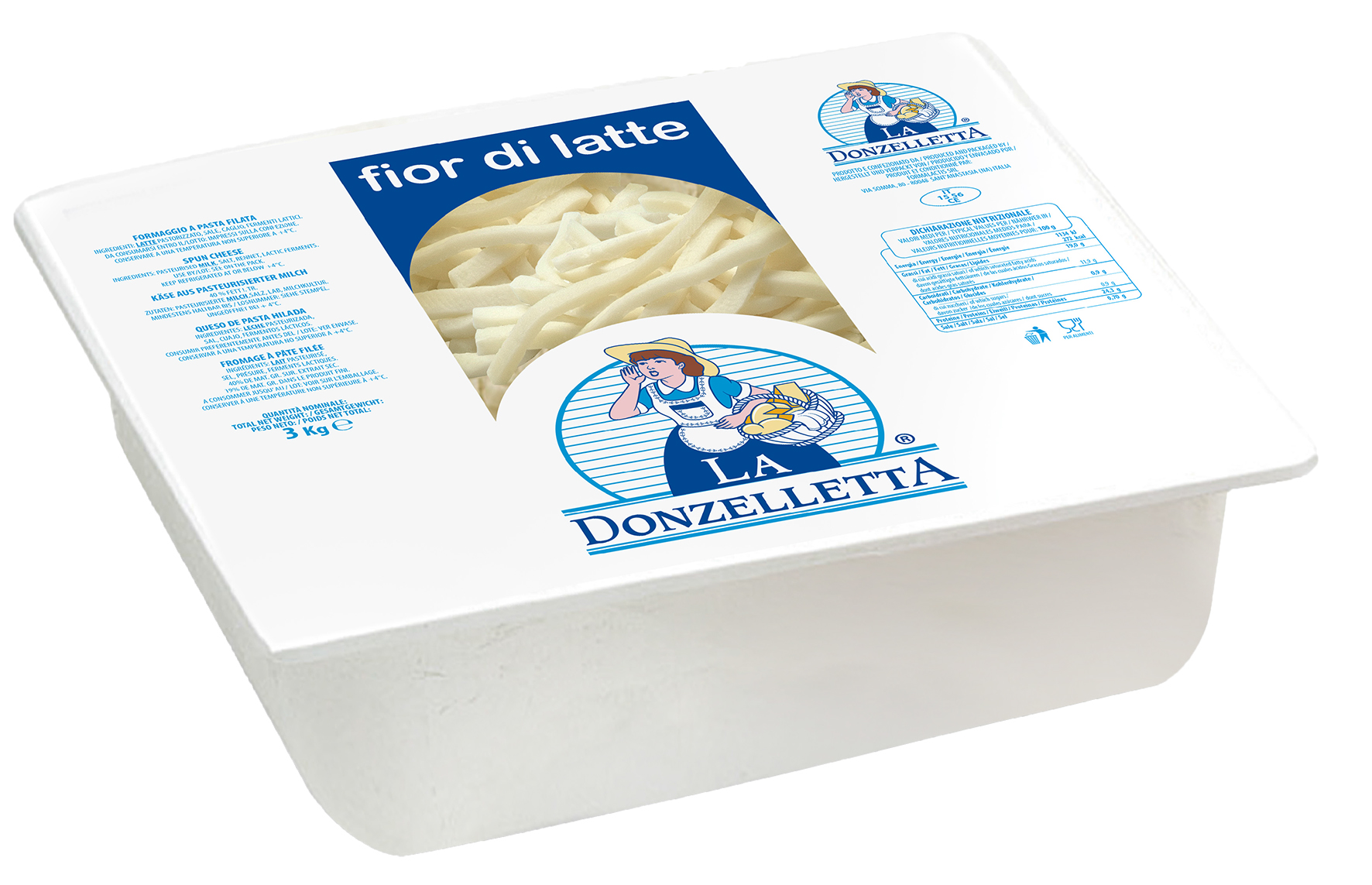 MOZZA 3KG TAGLIO NAPOLI FIOR DI LATTE