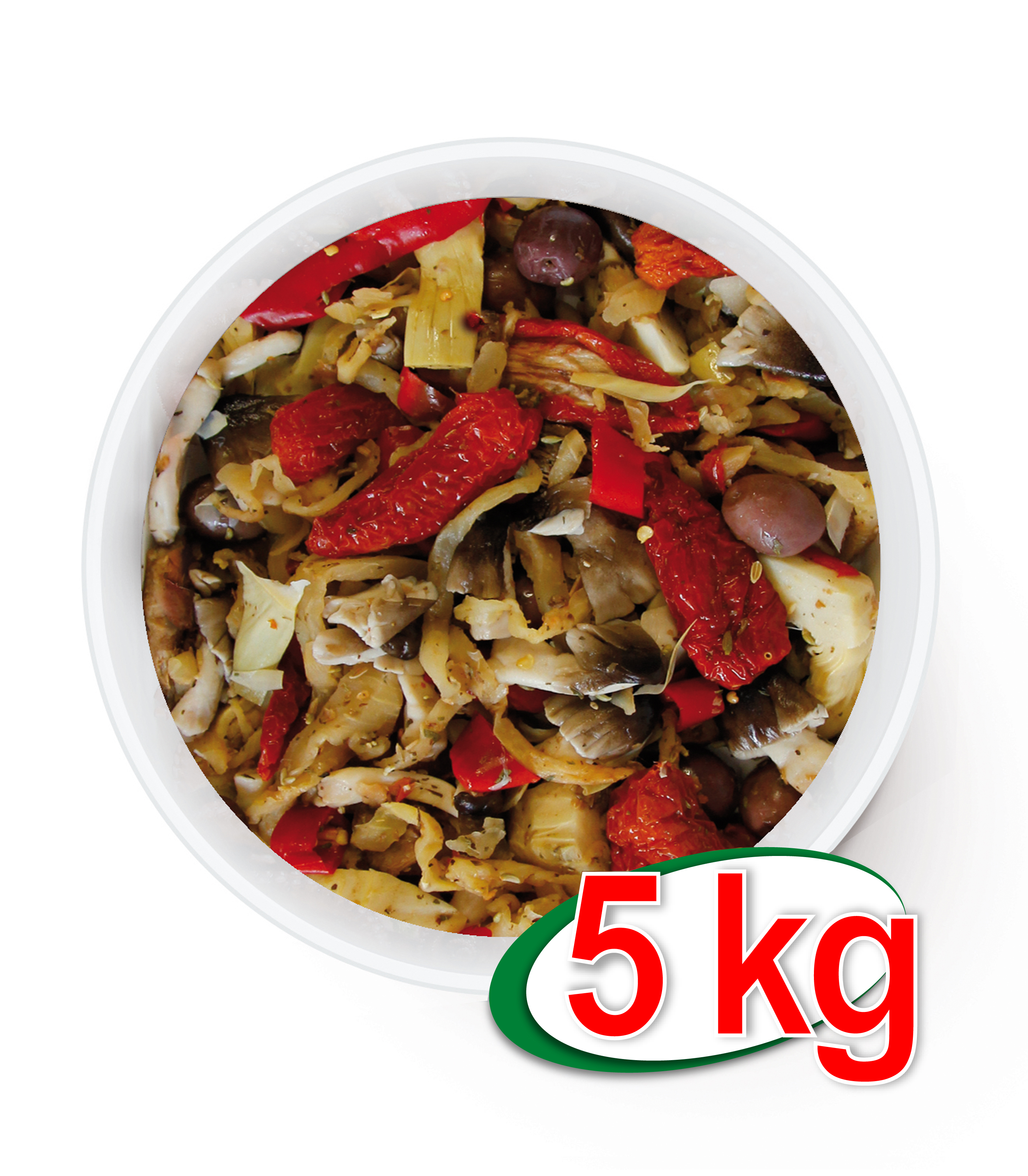 ANTIPASTO MEDITERRANEO SEAU 5 KG