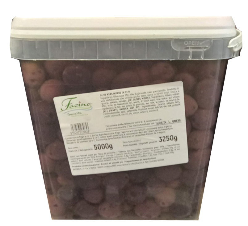 OLIVES NOIRES MARINÉES SEAU 5 KG