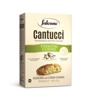 CANTUCCINI PISTACHES / CITRON 180G BOITE