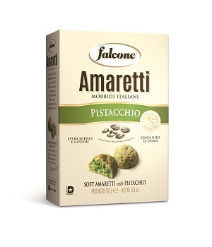 AMARETTI PISTACHES TENDRES 170G BOITE