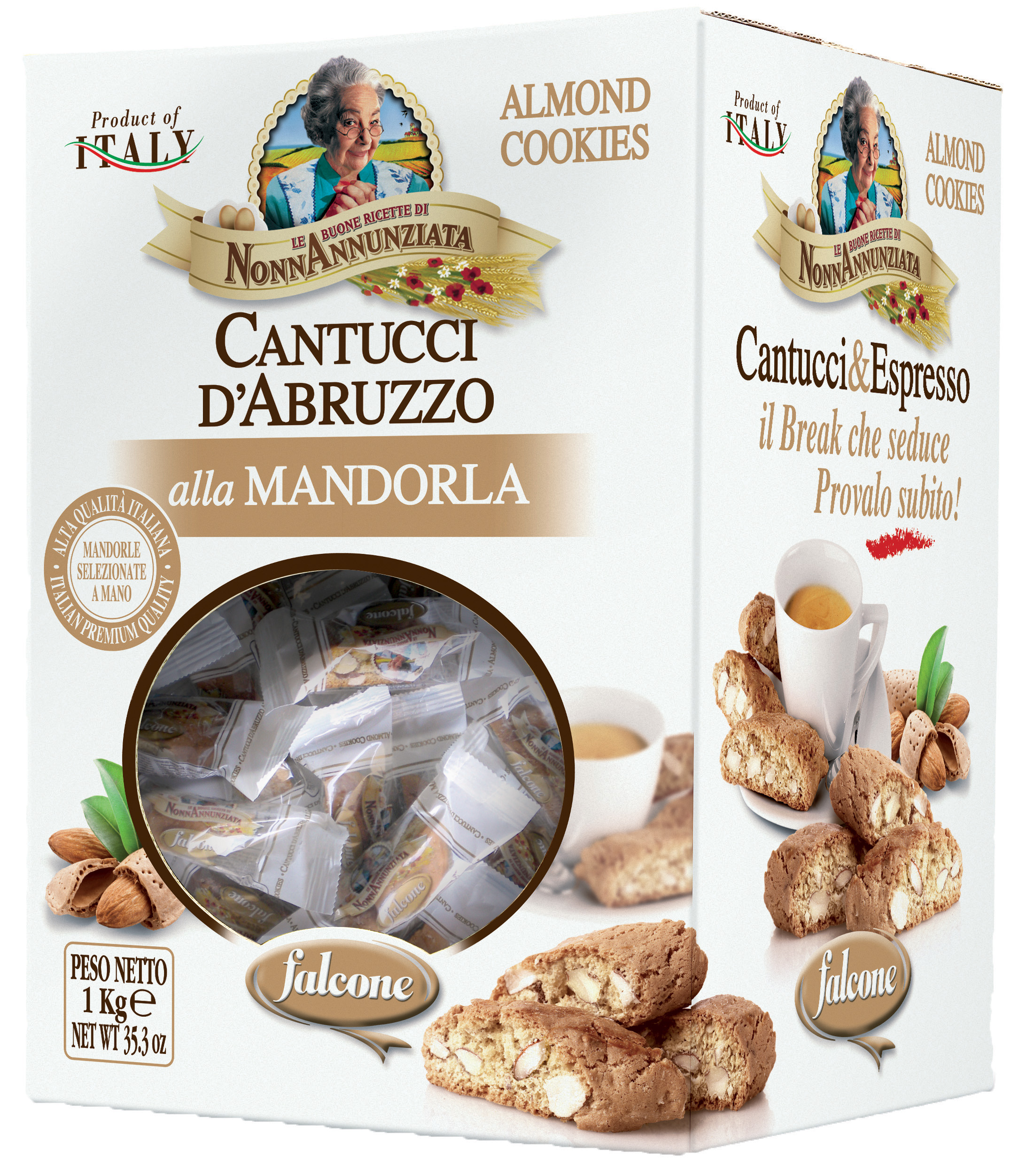 CANTUCCINI AMANDES 1KG BOITE (125PC)