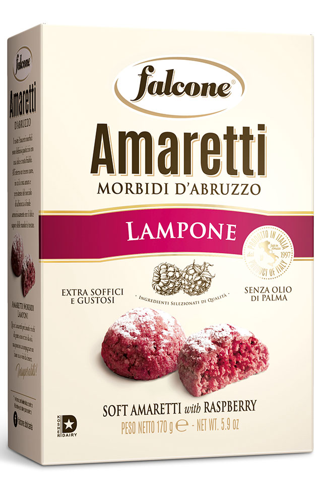 AMARETTI FRAMBOISE TENDRES 170G BOITE