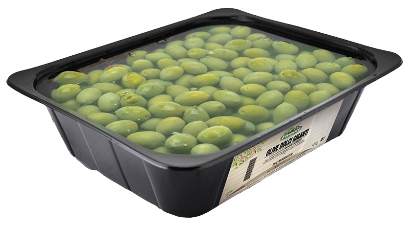 OLIVES VERTES DOUCES GEANTES 2.2KG (PNE1.5KG)