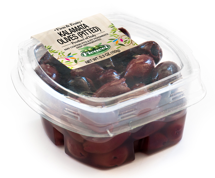 OLIVES KALAMATA NOIRES DENOYAUTEES 150G