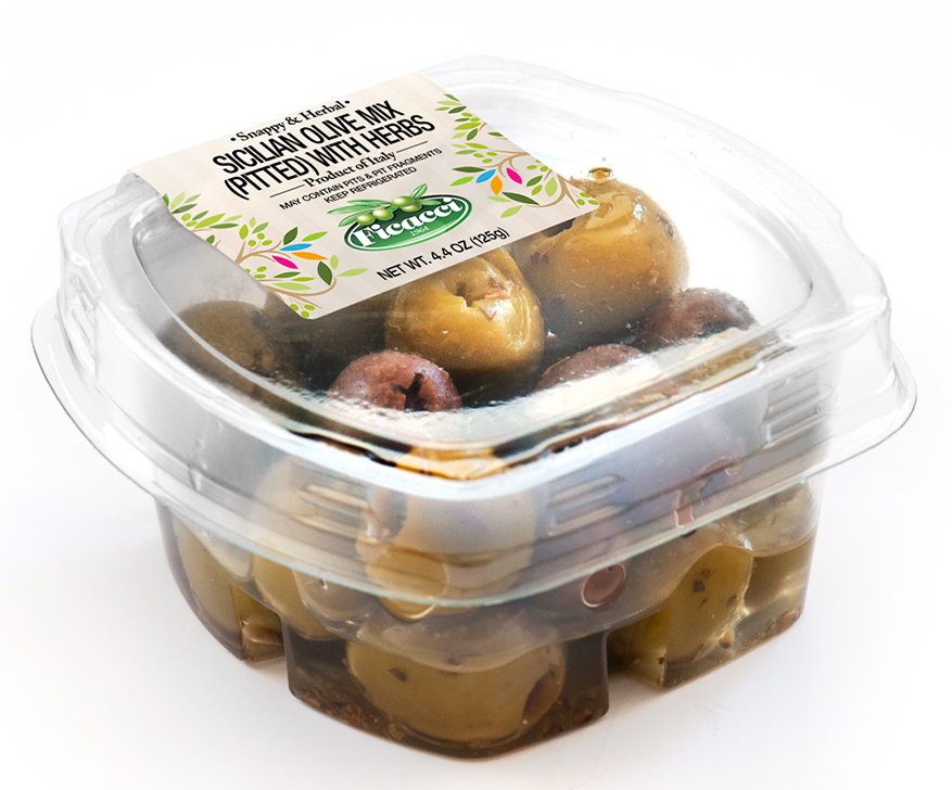 OLIVES MIX SICILIENNES AUX HERBES 125G