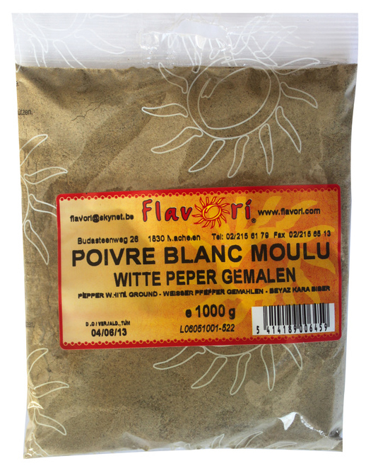 POIVRE BLANC MOULU 1KG