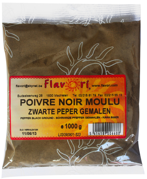 POIVRE NOIR MOULU 1 KG