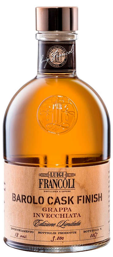 GRAPPA BAROLO CASK FINISH 40% - 500ML BOITE
