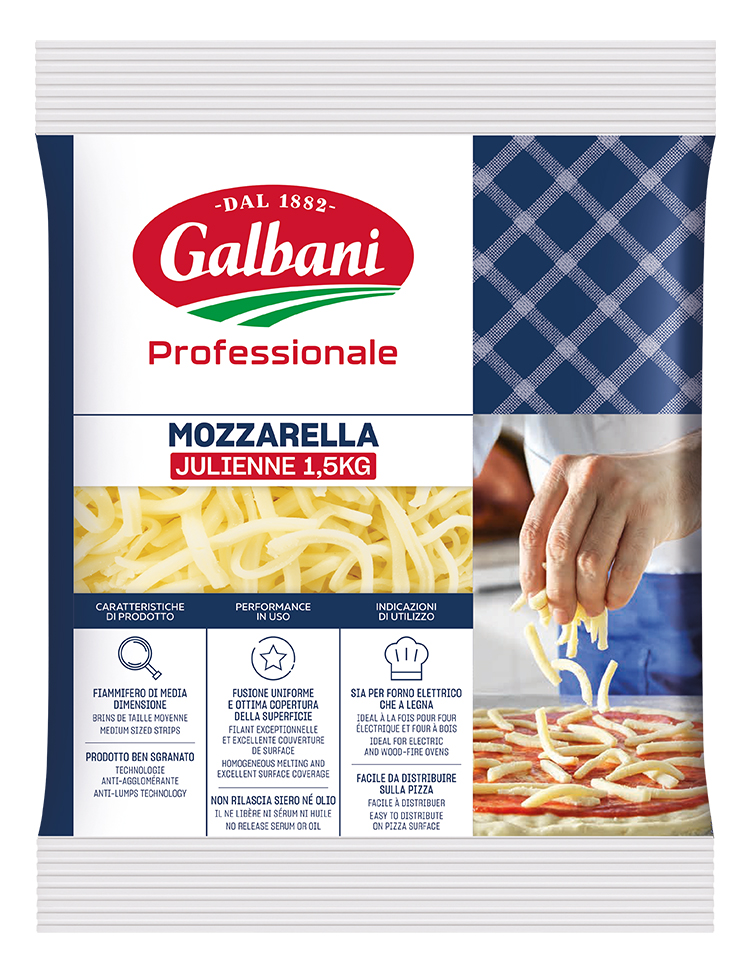 MOZZA JULIENNE 1.5KG 100%
