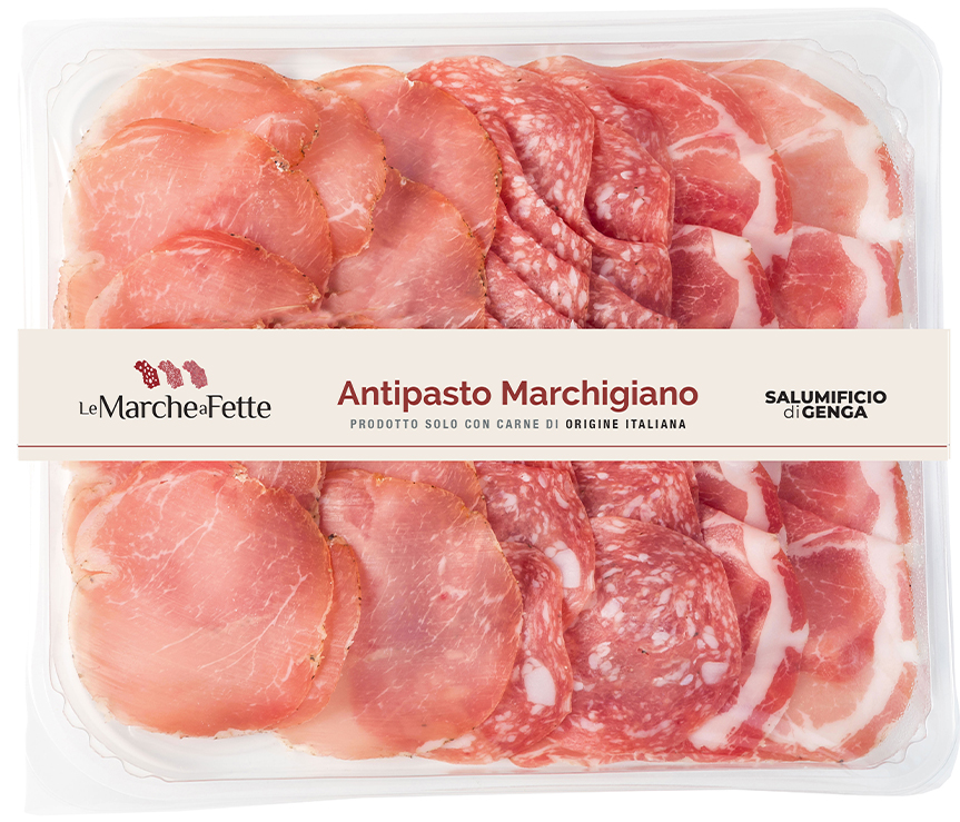 ANTIPASTO MARCHIGIANO PRETRANCHE 120G