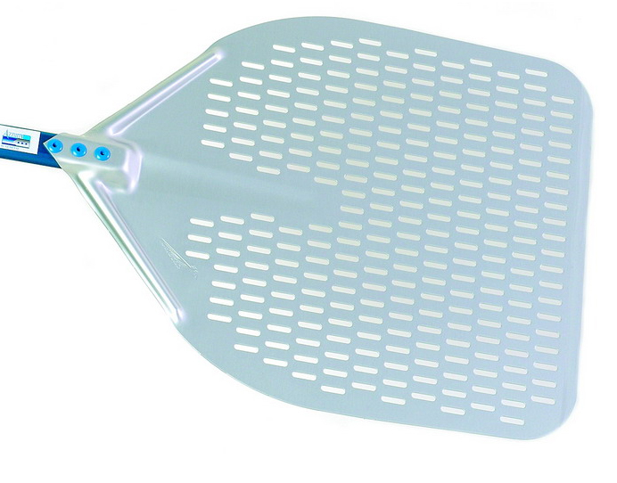 PELLE PIZZA ALU RECTANGLE PERFOREE 36X36-1.2M BLEU