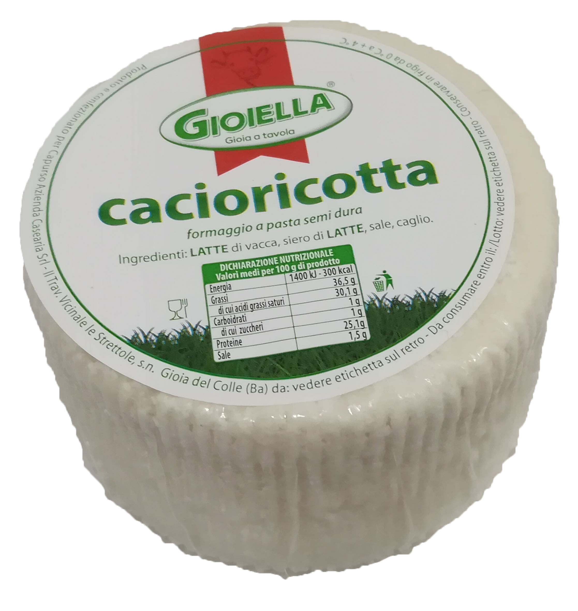 CACIORICOTTA 250G PV