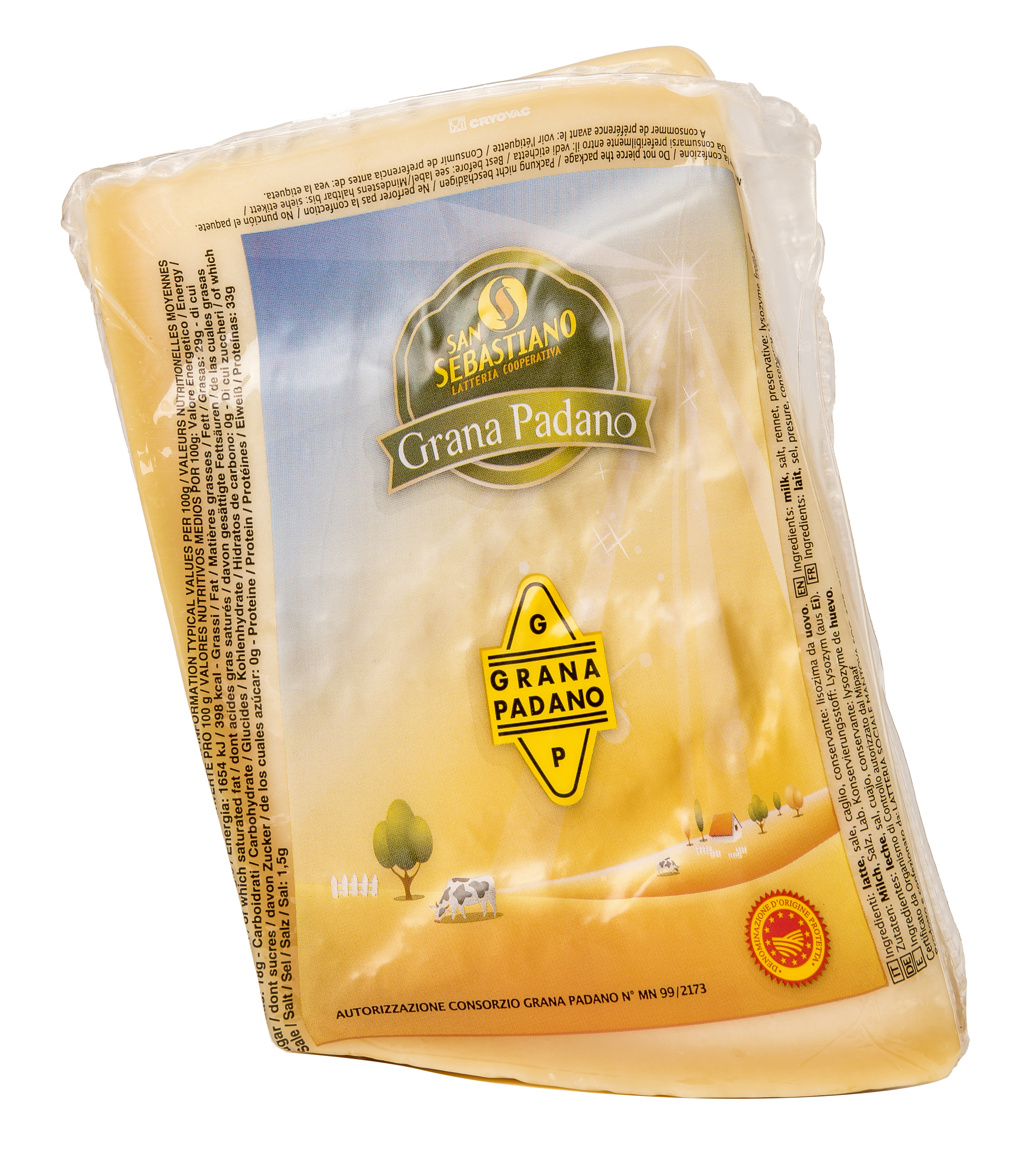 GRANA PADANO PV 1KG S/V 16 MOIS