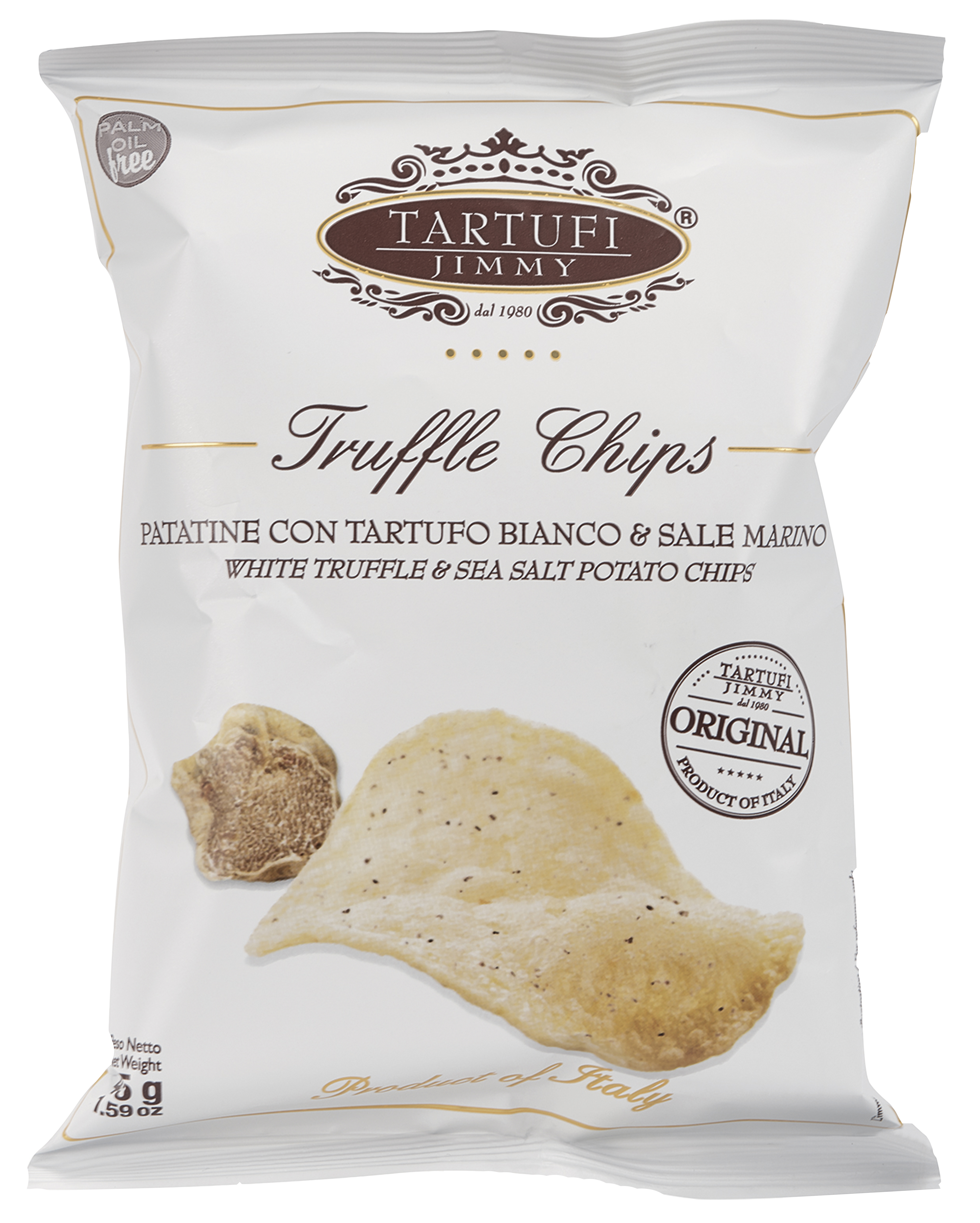 CHIPS TRUFFE BLANCHE ET SEL MARIN 90G