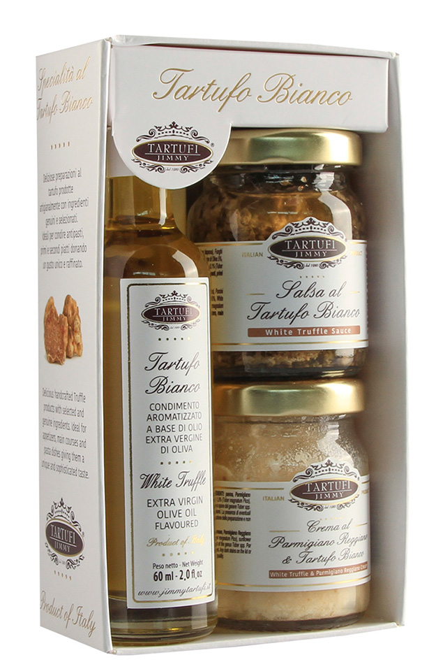 COFFRET TRUFFE BLANCHE(HUILE60ML+SAUCE50G+CREME50G