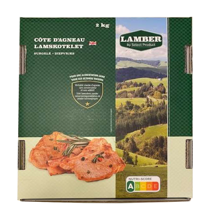 COTES D'AGNEAU SURGELEE 2KG