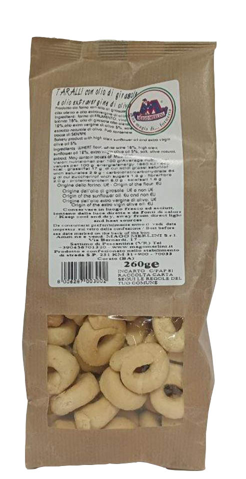 TARALLI FRIABILI OLIO OLIVA 260G