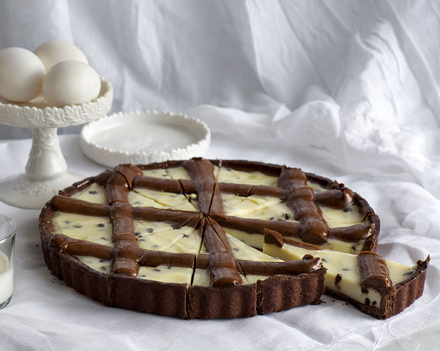 CROSTATA RICOTTA ET GOUTTES DE CHOCOLAT 14PORT
