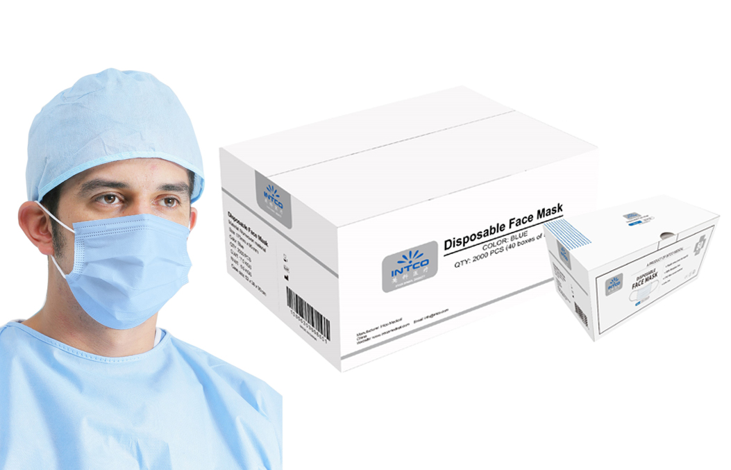 MASQUES CHIRURGICAUX 50PC - 3 PLIS