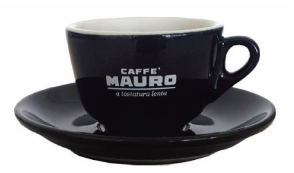 TASSES NOIRES CAPPUCCINO - 6PC