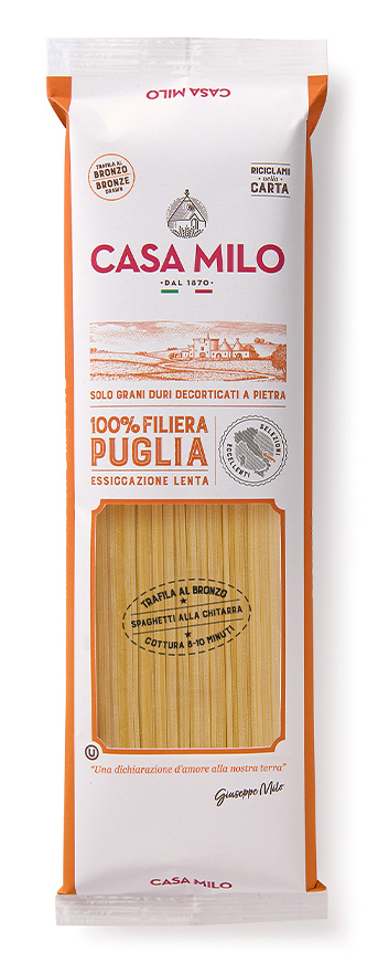 SPAGHETTI ALLA CHITARRA BRONZO 100% PUGLIA 500G