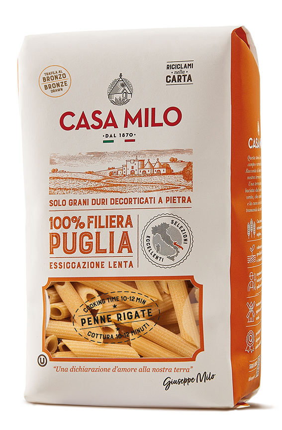 PENNE RIGATE BRONZO 100% PUGLIA 500G